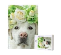 Divertente cucciolo di Labrador Retriever,Puzzle in legno da 300 pezzi per adulti e adolescenti