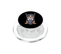 Divertente cucciolo di pastore australiano in un marsupio. amante dei cani PopSockets PopGrip per MagSafe