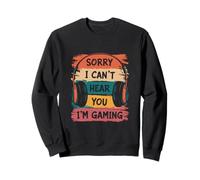 Divertente cuffia da gioco retrò Gamer Statement Felpa