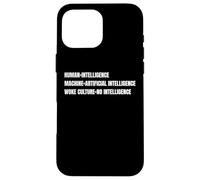 Divertente cultura svegliata Nessuna intelligenza Sarcasmo Scherzo Avversario Custodia per iPhone 16 Pro Max