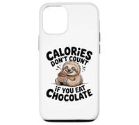 Divertente cupcake al cioccolato bradipo per la dieta dei denti dolci Custodia per iPhone 12/12 Pro