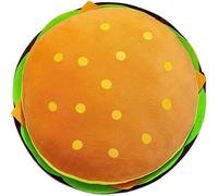 Divertente cuscino in peluche a forma di formaggio, 40 cm, simulazione hamburger, giocattolo per hamburger, cuscino in peluche per hamburger, decorazione per la casa, regalo di compleanno (hamburger)
