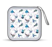 Divertente custodia per CD con motivo colibrì, organizer per 40 DVD, collezione di libri, per auto, casa, viaggio