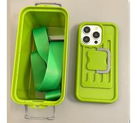 Divertente custodia per cellulare a tracolla a forma di valigia, trousse multifunzionale con scomparto portaoggetti, compatibile con iPhone.
