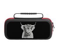 Divertente custodia rigida per interruttore Highland Cow custodia rigida per accessori console custodie da viaggio per interruttore