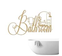 Divertente da bagno ritagliata, decorazione da parete per casa di campagna, appartamento, hotel, camera degli studenti