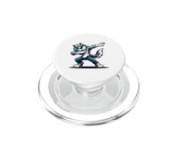 Divertente Dab Timber Wolf che danza Dabbing Wolf PopSockets PopGrip per MagSafe