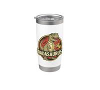 Divertente Dadasaurus Dinosaur Dad Fatherhood Meme Bicchiere termico in acciaio inox doppia parete