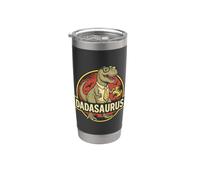 Divertente Dadasaurus Dinosaur Dad Fatherhood Meme Bicchiere termico in acciaio inox doppia parete