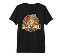 Divertente Dadasaurus Dinosaur Dad Fatherhood Meme Maglietta Premium