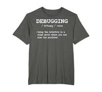 Divertente debug Noun Developer Computer Science Nerd Gift Maglietta