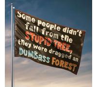 Divertente decorazione da bar con scritta in inglese "Some People Didn'T Fall From The Stupid Tree", decorazione per camera da letto, cortile (30 x 45 cm)