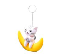 Divertente Decorazione Del Serbatoio Di Pesci - Sfera Galleggiante Unico, Cartone Animato Statue Di Statua Di Gatto Della Luna Con 11,81 Pollici Di Corda - Decorazione Galleggiante Mondiale Subacquea