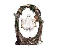 Divertente decorazione di Halloween all'aperto - Ornamenti giocosi a forma di fantasma oscillante per alberi, perfetti per cortili, prati o cortili. Le graziose statuette di fantasmi in resina