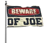 Divertente decorazione per bar Beware Of Joe bandiera per esterni, bandiere fantastiche per ragazzi (152 x 244 cm)