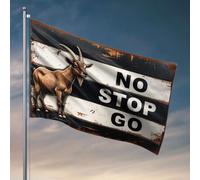 Divertente decorazione per bar con scritta "No Stop, Go!", decorazione per la stanza degli uomini (120 x 180 cm)