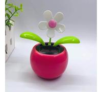 Divertente decorazione per cruscotto auto a forma di fiore danzante a energia solare per ballare vaso di fiori ornamenti per auto altalena per auto regali per amici kit di energia solare