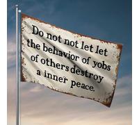 Divertente decorazione per dormitorio per mantenere la pace interiore in mezzo al caos esterno: una bandiera promemoria per camera da letto per ragazze uomini mobili da grotta (152 x 244 cm)