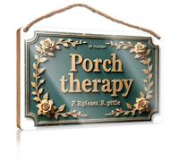 Divertente decorazione per portico terapia: un rifugio rilassante sul tuo cartello boschivo decorazione per il bagno della fattoria (23 x 35 cm)