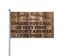 Divertente decorazione universitaria amichevole promemoria a meno che tu non chiami o scriva prima non rispondiamo alla bandiera accessori per giocatori (152 x 244 cm)