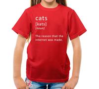 Divertente Definizione Gatti - T-Shirt - Gatto Animali Internet Meme Funny