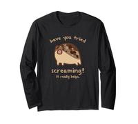 Divertente Desert Rain Frog Urlando Meme Maglia a Manica