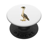 Divertente design a collo lungo con falco pellegrino PopSockets PopGrip Adesivo