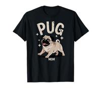 Divertente design a forma di cucciolo di carlino, per mamme e cani Maglietta