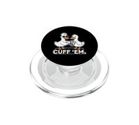 Divertente design a forma di meme ER di Cuff Em Goose Nurse PopSockets PopGrip per MagSafe