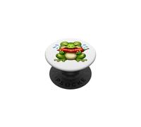 Divertente design a forma di rana che mangia peperoncino piccante e peperoncino PopSockets PopGrip Adesivo