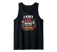 Divertente Design a Maglia per Vino maledetto Umorismo Canotta