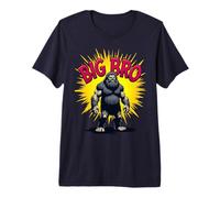 Divertente Design Antico dell'età delle caverne Big Bro per Uomini e Ragazzi Maglietta Premium