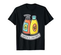 Divertente design artistico con shampoo e balsamo Maglietta