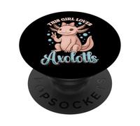 Divertente design Axolotl per gli amanti degli animali - Questa ragazza ama Axolotls PopSockets PopGrip Adesivo