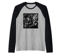 Divertente Design con Cane Gangster Beagle Street Noir Maglia con Maniche Raglan