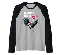 Divertente Design con Gallo e Scritta Don't Be A Farmhouse Humor Maglia con Maniche Raglan