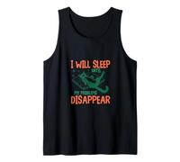 Divertente design con gatto "I Will Sleep Until My Problems Disappear" Canotta