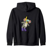 Divertente Design con Koala per Snorkeling, Simpatico Animale subacqueo Felpa con Cappuccio