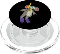 Divertente design con koala per snorkeling, simpatico animale subacqueo PopSockets PopGrip per MagSafe