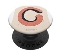 Divertente design con lombrichi per gli appassionati della natura PopSockets PopGrip Adesivo