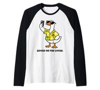 Divertente Design con oche Scherzo, per Uomini in Vacanza, papà, Ragazzi e Bambini Maglia con Maniche Raglan