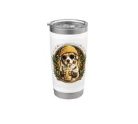 Divertente design con pastore australiano hipster per amanti australiani Bicchiere termico in acciaio inox doppia parete
