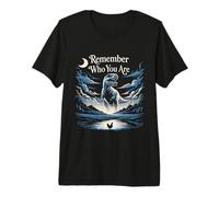 Divertente Design con sagoma di Pollo T-Rex Remember Who You Are Maglietta Premium