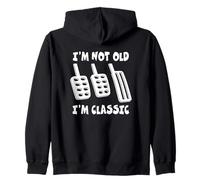 Divertente Design con Trasmissione Manuale I'm Not Old I'm Classic Felpa con Cappuccio