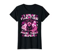 Divertente Design Divertente per Le Donne Che Amano i Cani Maglietta