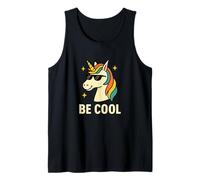 Divertente Design Grafico con Unicorno Be Cool Canotta