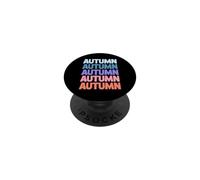 Divertente design moderno con testo ripetitivo nome autunno PopSockets PopGrip Adesivo