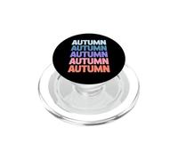 Divertente design moderno con testo ripetitivo nome autunno PopSockets PopGrip per MagSafe