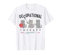 Divertente Design per Terapia occupazionale Cat Squad Maglietta