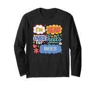 Divertente Design Pop Art retrò per Amanti delle api Maglia a Manica